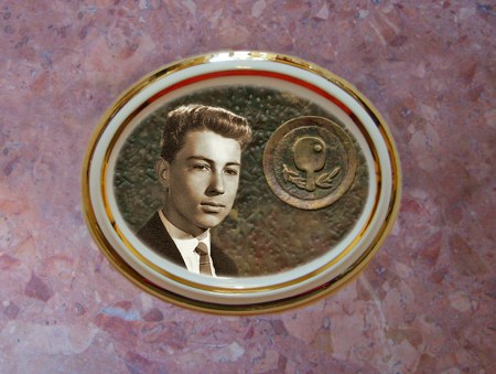 Ellipszis formj porcelnkp fotval